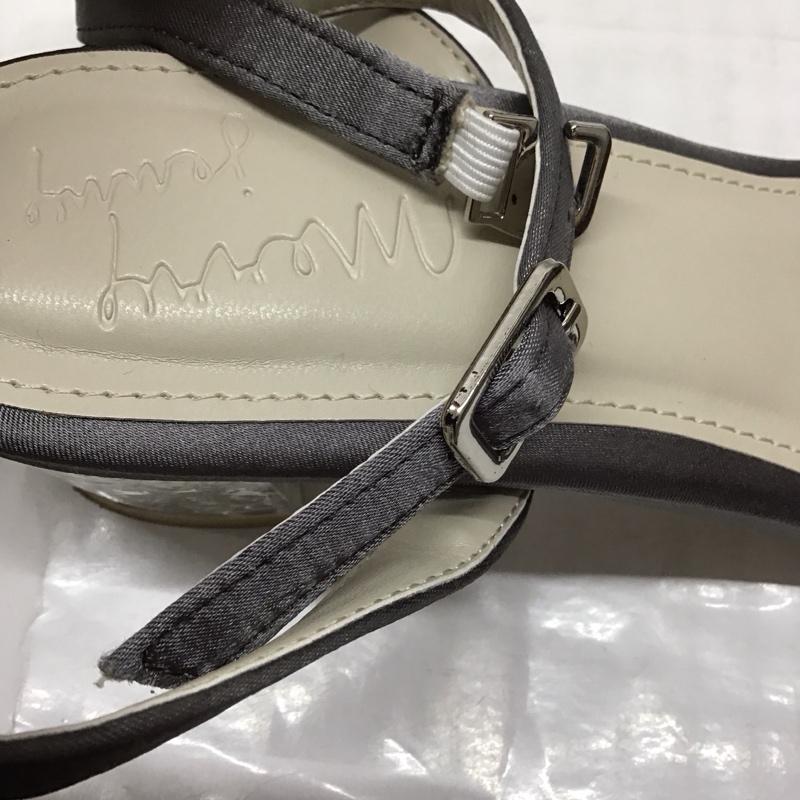 メリージェニー merry jenny サンダル サンダル クリアヒール アクリルヒールギャザーミュール L 無地 銀 / シルバー / レディース USED 古着 中古 10116441