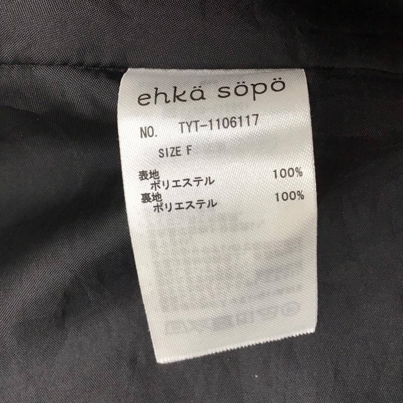 エヘカソポ ehka sopo ワンピース ロングスカート 1106117 バンドカラー FREE 花柄 黒 / ブラック / レディース USED 古着 中古 10116926