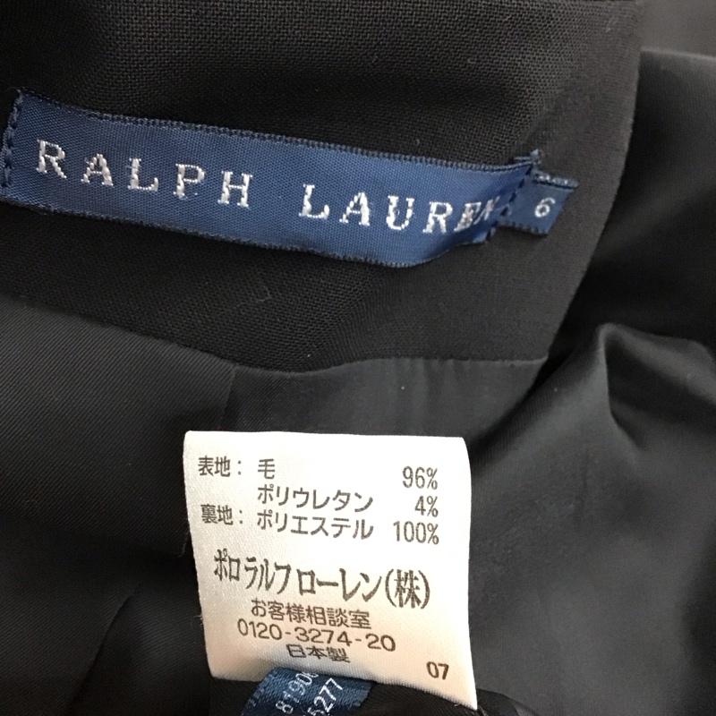 ラルフローレン RALPHLAUREN セットアップ セットアップ セットアップ 長袖ジャケット スラックスパンツ 2点セット 6 無地 黒 / ブラック / レディース USED 古着 中古 10134119