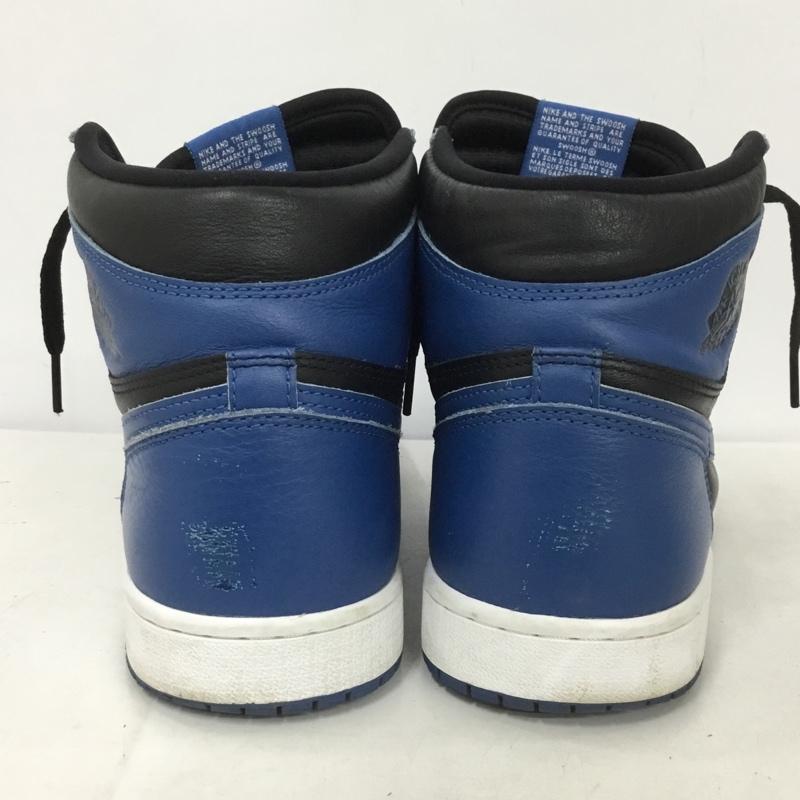ナイキ NIKE スニーカー スニーカー 555088-404 AIR JORDAN 1 RETRO HIGH OG 29cm 29.0cm ロゴ、文字 黒 / ブラック / X 青 / ブルー / メンズ USED 古着 中古 10136936
