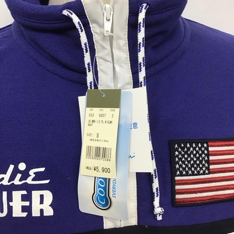 エディーバウアー Eddie Bauer カットソー 半袖 半袖カットソー プリントTシャツ ジップアップネックカットソー S ロゴ、文字 マルチカラー / マルチカラー /  メンズ USED 古着 中古 10111176
