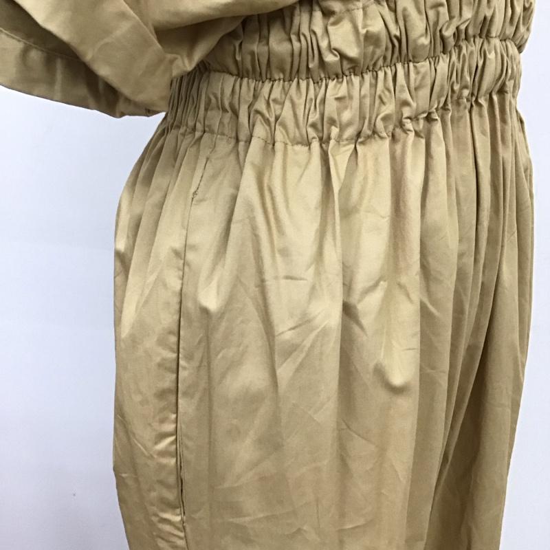 ザラ ZARA ワンピース・ドレス・オールインワン ワンピース・ドレス・オールインワン 8044 049 704 オールインワン ジャンプスーツ 半袖 S 無地 ベージュ / ベージュ / レディース USED 古着 中古 10119391