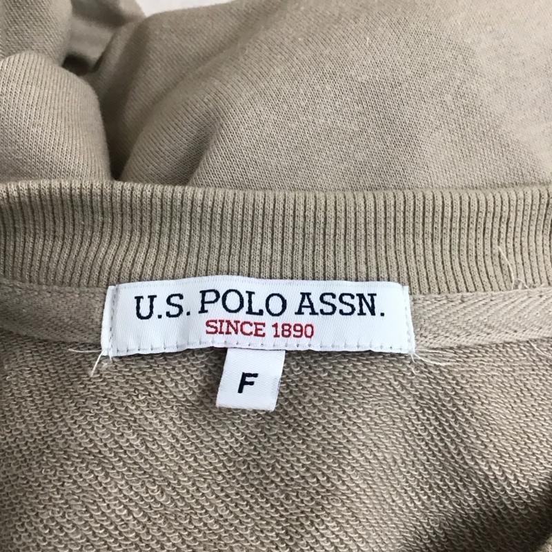 ユーエスポロアッスン U.S.POLO ASSN. トレーナー 長袖 PLL13323CG スウェット FREE ワンポイント ベージュ / ベージュ / レディース USED 古着 中古 10116201