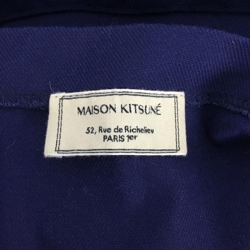 メゾンキツネ MAISON KITSUNE トートバッグ トートバッグ AU05101WW0007 TRICOLOR FOX TOTE プリント 紺 / ネイビー / メンズ USED 古着 中古 10136396