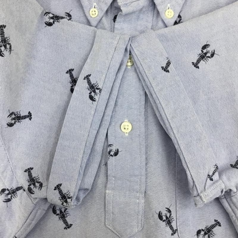 ラルフローレン RALPHLAUREN ポロシャツ 半袖 M 総柄 青 / ブルー / X 水色 / ライトブルー / X 紺 / ネイビー / メンズ USED 古着 中古 10130864