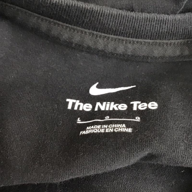 ナイキ NIKE カットソー 長袖 fn0802-010 長袖カットソー クルーネックカットソー スポーツウェア L ロゴ、文字 黒 / ブラック / メンズ USED 古着 中古 10115944