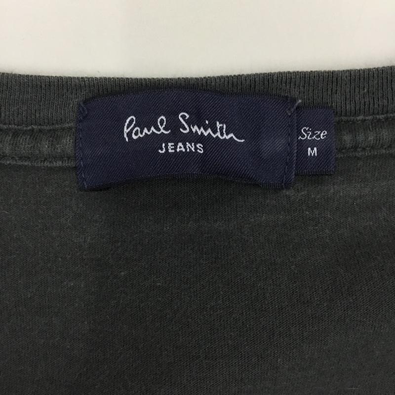 ポールスミスジーンズ Paul Smith JEANS Tシャツ 半袖 半袖カットソー プリントTシャツ クルーネックカットソー M ロゴ、文字 黒 / ブラック / メンズ USED 古着 中古 10106502