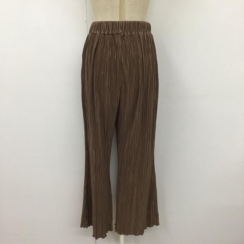 グリーンレーベルリラクシング green label relaxing セットアップ セットアップ 3626-699-2839 FFC ランダム プリーツ ワンピース パンツ ペアアップ 無地 茶 / ブラウン / レディース USED 古着 中古 10112146