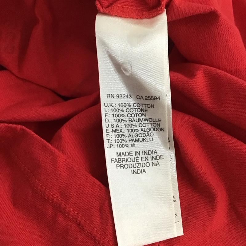 ディーゼル DIESEL Tシャツ 半袖 クルーネック S ロゴ、文字 赤 / レッド / レディース USED 古着 中古 10130601