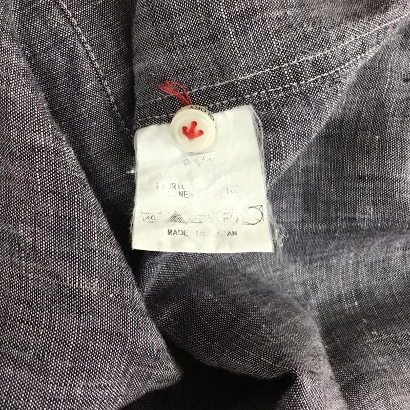 オアグローリー or Glory シャツ、ブラウス 長袖 長袖シャツ カラーシャツ ポケットシャツ 長袖カットソー M ロゴ、文字 灰 / グレー / メンズ USED 古着 中古 10114674