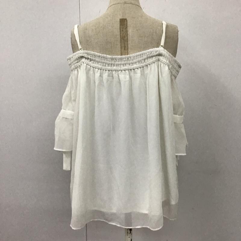 セシルマクビー CECIL McBEE カットソー 半袖 M 無地 白 / ホワイト /  レディース USED 古着 中古 10114006