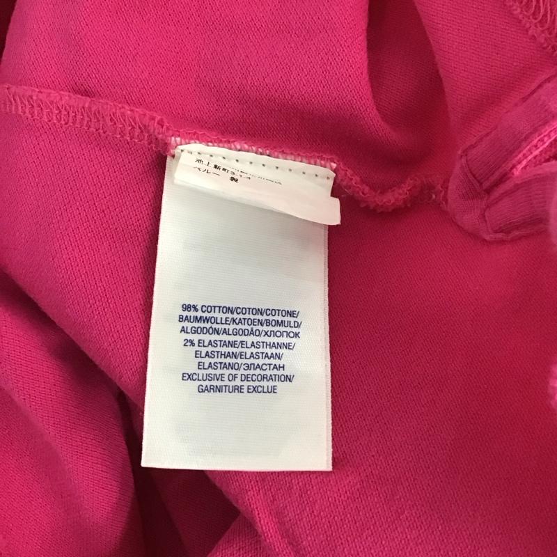 ラルフローレン RALPHLAUREN ポロシャツ 半袖 半袖ポロシャツ カラーシャツ 半袖カットソー XL ロゴ、文字 桃 / ピンク / レディース USED 古着 中古 10132957
