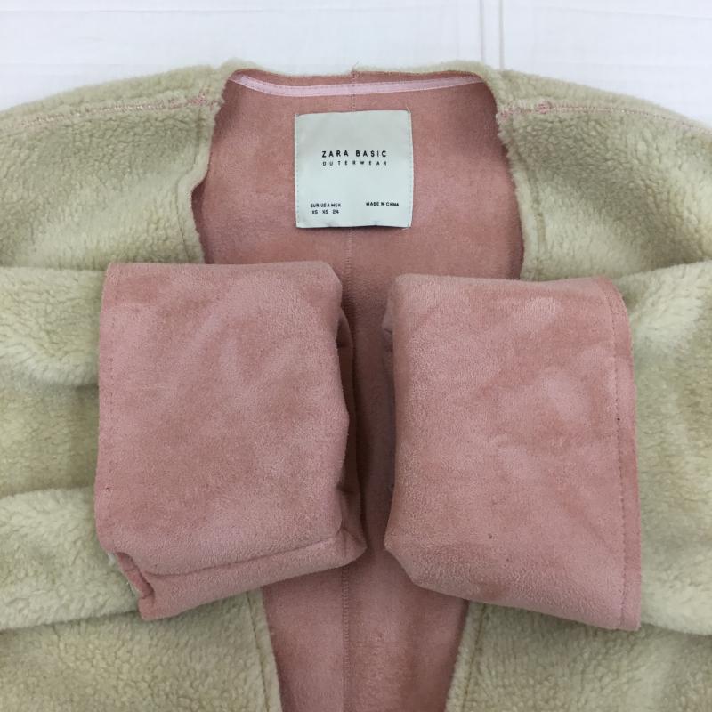 ザラベーシック ZARA BASIC コート コート一般 ボアコート XS 無地 ベージュ / ベージュ / レディース USED 古着 中古 10137467