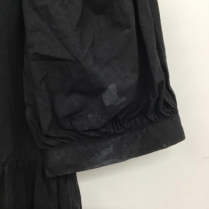 ザラ ZARA ワンピース ロングスカート 4786 321 800 パフスリーブ XS 無地 黒 / ブラック / レディース USED 古着 中古 10138662