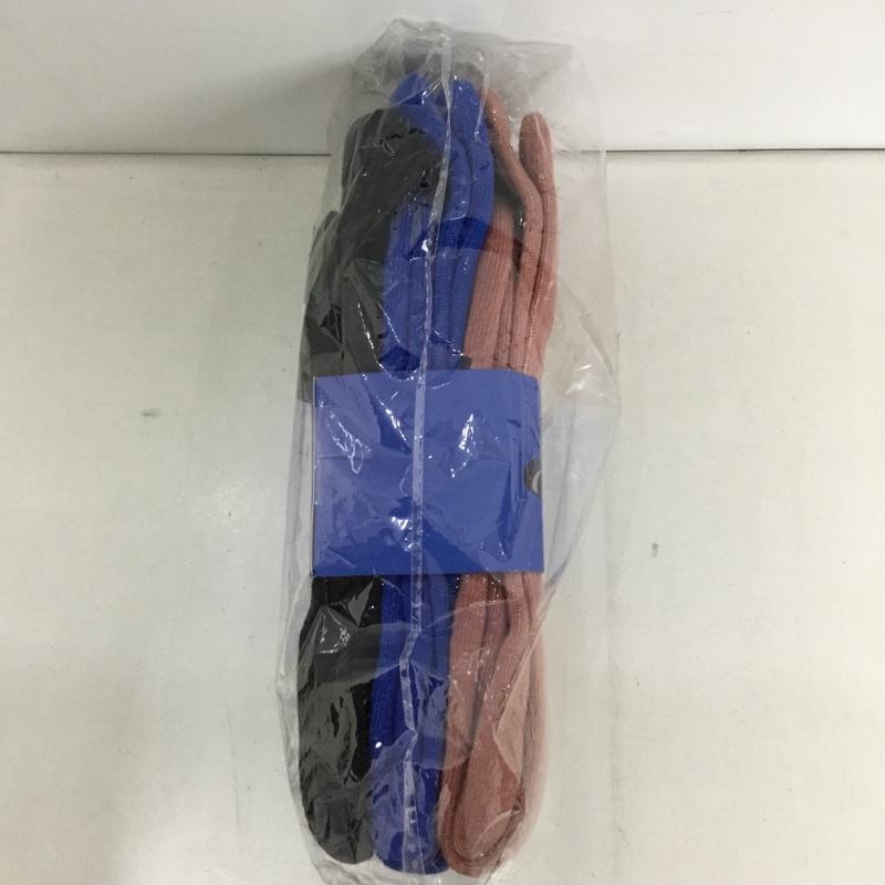カクタスジャック Cactus Jack ファッション小物 ファッション小物 BASIC 3-PACK SOCKS 靴下 三足セット ロゴ、文字 青 / ブルー / X 黒 / ブラック / X 桃 / ピンク / メンズ USED 古着 中古 10131201