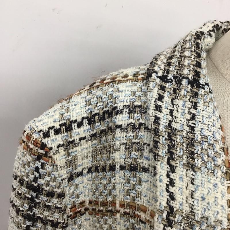 ザラ ZARA ジャケット、上着 ジャケット、ブレザー L チェック マルチカラー / マルチカラー / レディース USED 古着 中古 10110274