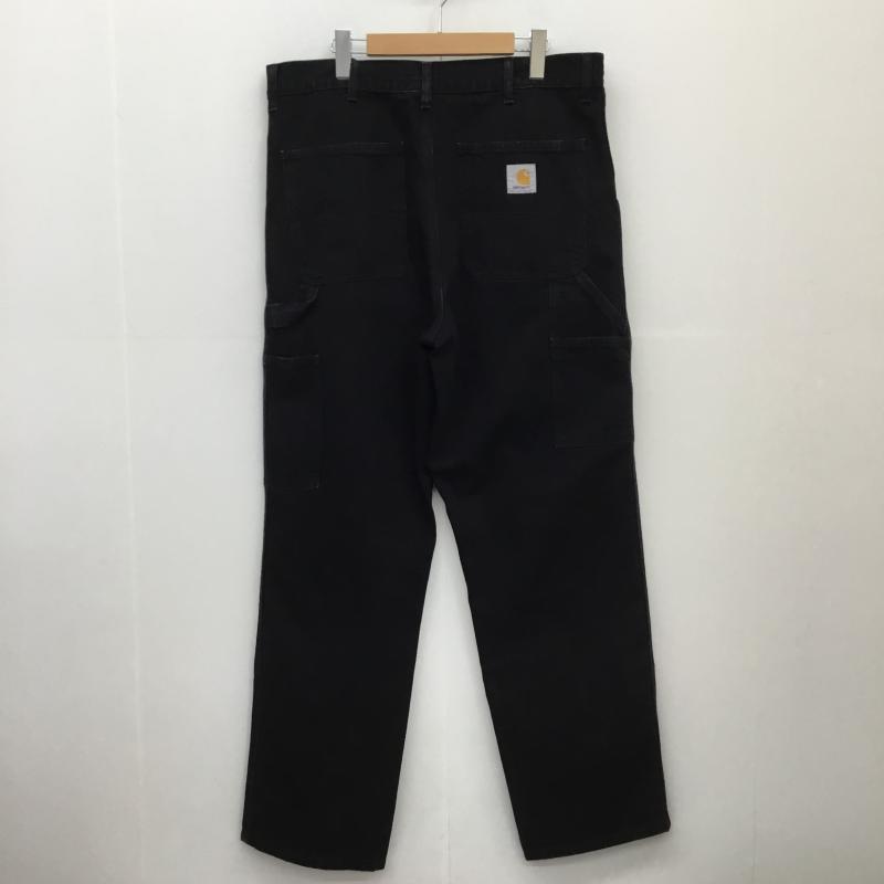 カーハート Carhartt パンツ ワークパンツ、ペインターパンツ Carhartt SINGLE KNEE PANT 34 ワンポイント 黒 / ブラック / メンズ USED 古着 中古 10127629