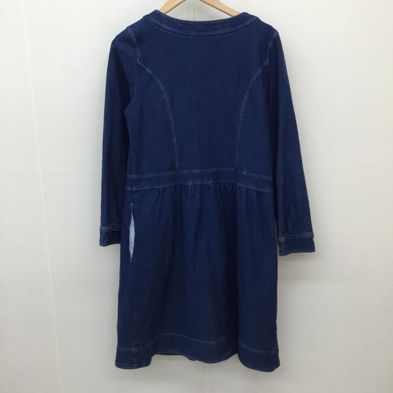 ホコモモラ Jocomomola ワンピース ロングスカート 40 無地 インディゴ / インディゴ / レディース USED 古着 中古 10137786