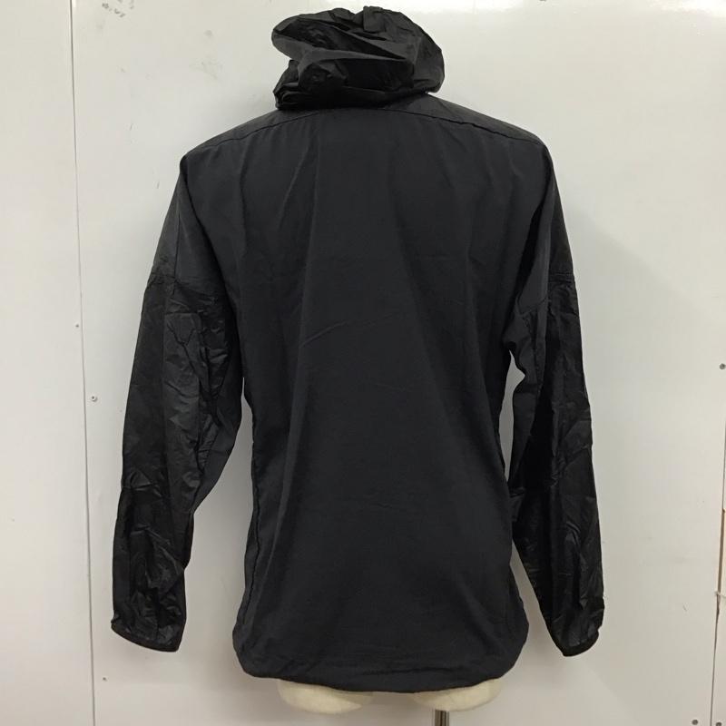 アディダス adidas パーカー 長袖 ジップアップパーカー ナイロンパーカー フード付きパーカー terrex ロゴ、文字 黒 / ブラック /  メンズ USED 古着 中古 10124727