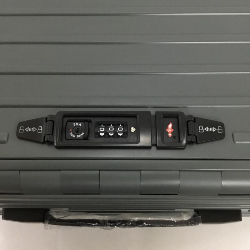 アンドフラット &.FLAT スーツケース、トランク スーツケース、トランク FL14-4-00002 折りたたみ ハードキャリーバッグ キャリーケース 箱有 ロゴ、文字 灰 / グレー / メンズ USED 古着 中古 10137510