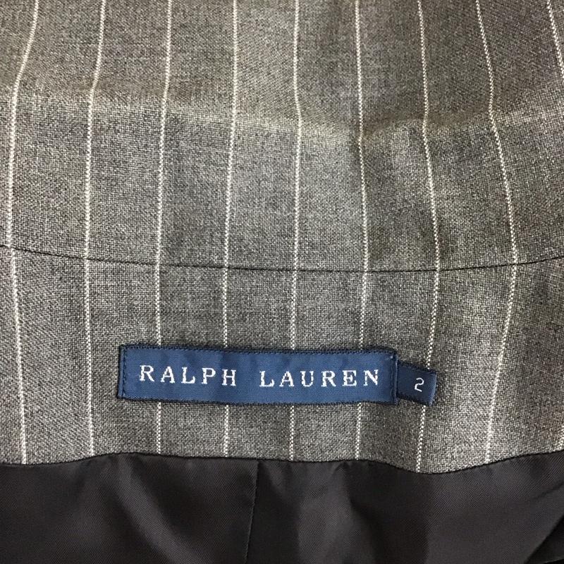 ラルフローレン RALPHLAUREN ジャケット、上着 ジャケット、ブレザー WMBLTALS6K00078 テーラード S ストライプ 灰 / グレー / レディース USED 古着 中古 10119386