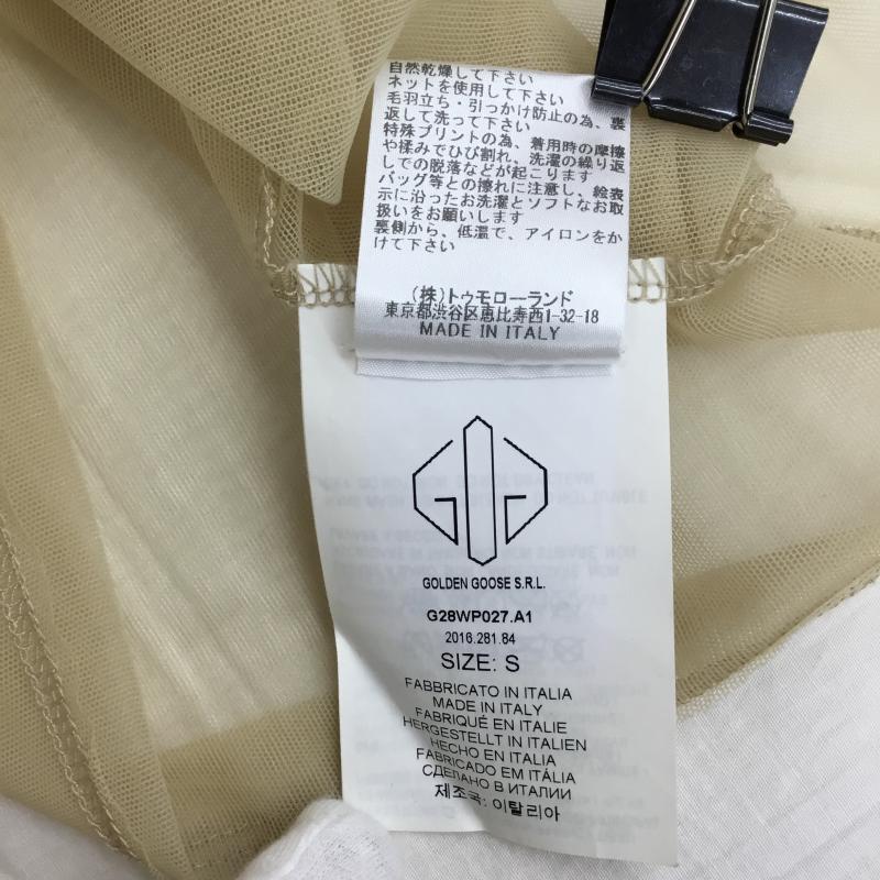 ゴールデングース GOLDEN GOOSE カットソー 長袖 S ロゴ、文字 ベージュ / ベージュ / レディース USED 古着 中古 10144387