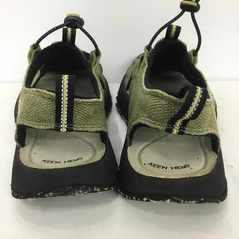 キーン KEEN アウトドアシューズ アウトドアシューズ Tijuana Hemp サンダル 箱有 26.5cm 26.5cm ロゴ、文字 カーキ / カーキ / X 黒 / ブラック / メンズ USED 古着 中古 10131199