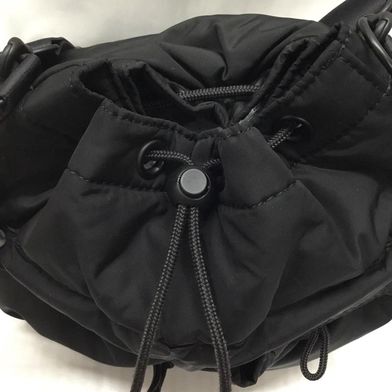 ポーター PORTER ショルダーバッグ ショルダーバッグ SENSES TOOLBAG aGEL 巾着 2WAY ロゴ、文字 黒 / ブラック / メンズ USED 古着 中古 10121004