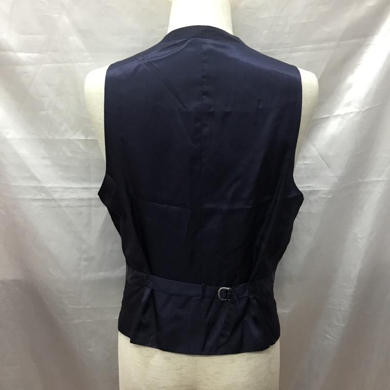 ポールスミス Paul Smith ベスト ベスト ウール L ストライプ 紺 / ネイビー / メンズ USED 古着 中古 10117164