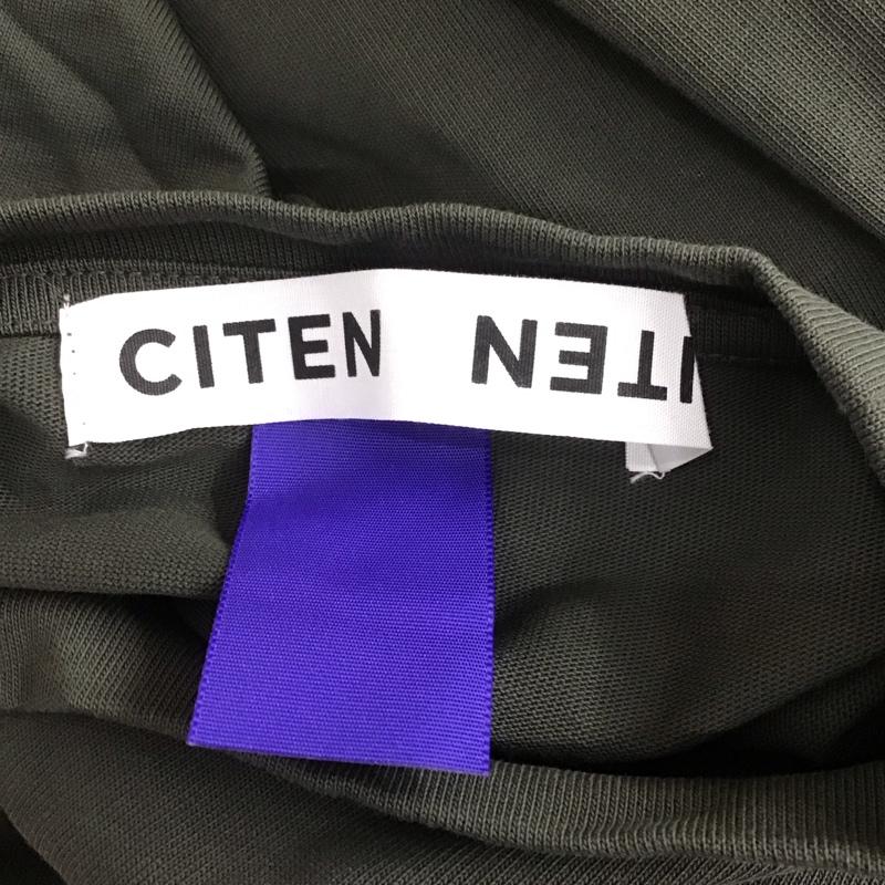 シテン CITEN Tシャツ 半袖 4257-137-0007 GIZAコットン ハーフスリーブ ヒュージTシャツ オーバーサイズ FREE 無地 チャコールグレー / チャコールグレー / レディース USED 古着 中古 10108275