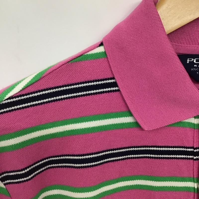 ポロゴルフラルフローレン POLOGOLF ポロシャツ 半袖 半袖ポロシャツ カラーシャツ 半袖カットソー M ボーダー柄 マルチカラー / マルチカラー / メンズ USED 古着 中古 10135473