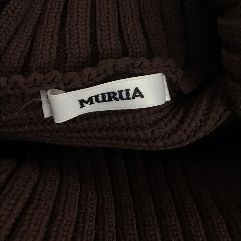 ムルーア MURUA ニット、セーター 長袖 011952602501-01 BIGタートルニットプルオーバー FREE 無地 茶 / ブラウン /  レディース USED 古着 中古 10112582