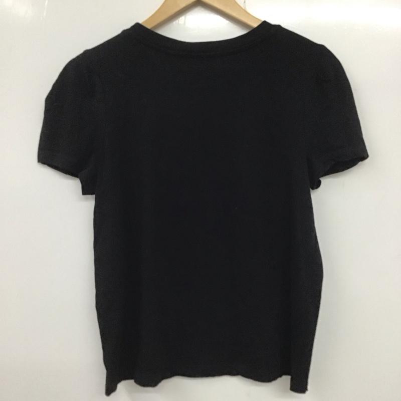 ザラ ZARA Tシャツ 半袖 L 無地 黒 / ブラック / レディース USED 古着 中古 10134265