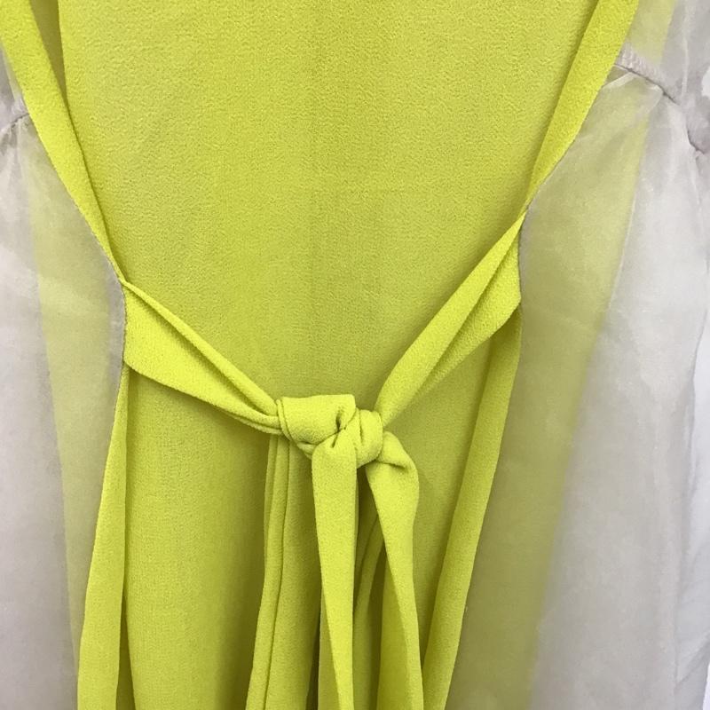 ザラ ZARA カットソー 半袖 S 無地 白 / ホワイト / X 黄 / イエロー /  レディース USED 古着 中古 10105890