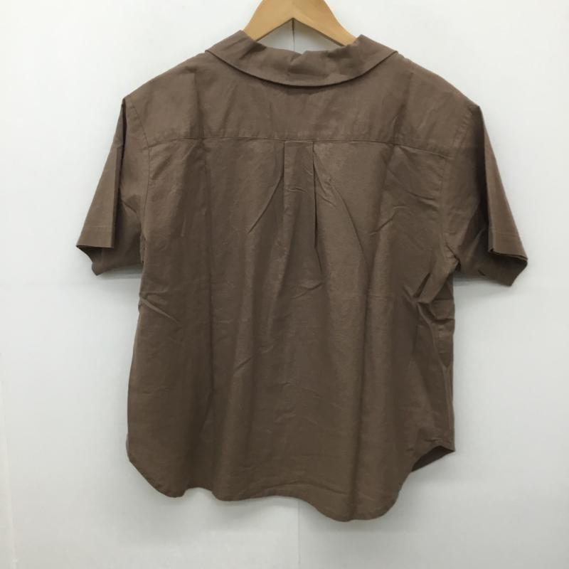 エヴリス EVRIS シャツ、ブラウス 半袖 FREE 無地 茶 / ブラウン / レディース USED 古着 中古 10137602