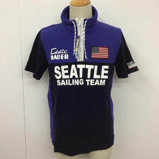 エディーバウアー Eddie Bauer カットソー 半袖 半袖カットソー プリントTシャツ ジップアップネックカットソー S ロゴ、文字 マルチカラー / マルチカラー /  メンズ USED 古着 中古 10111176