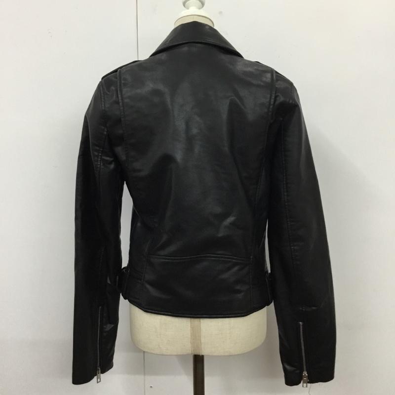 ザラ ZARA ジャケット、上着 ジャンパー、ブルゾン ライダースジャケット ジップアップジャケット アウター カラージャケット S 無地 黒 / ブラック / レディース USED 古着 中古 10110107