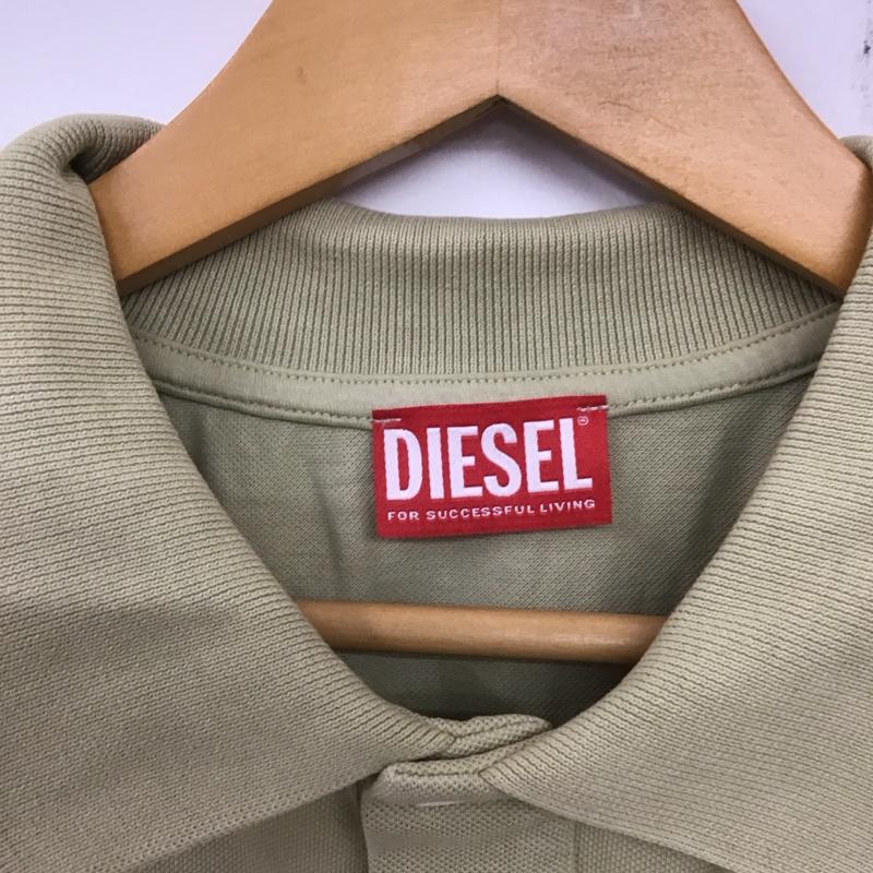 ディーゼル DIESEL ポロシャツ 半袖 XXL 無地 ベージュ / ベージュ / メンズ USED 古着 中古 10134829