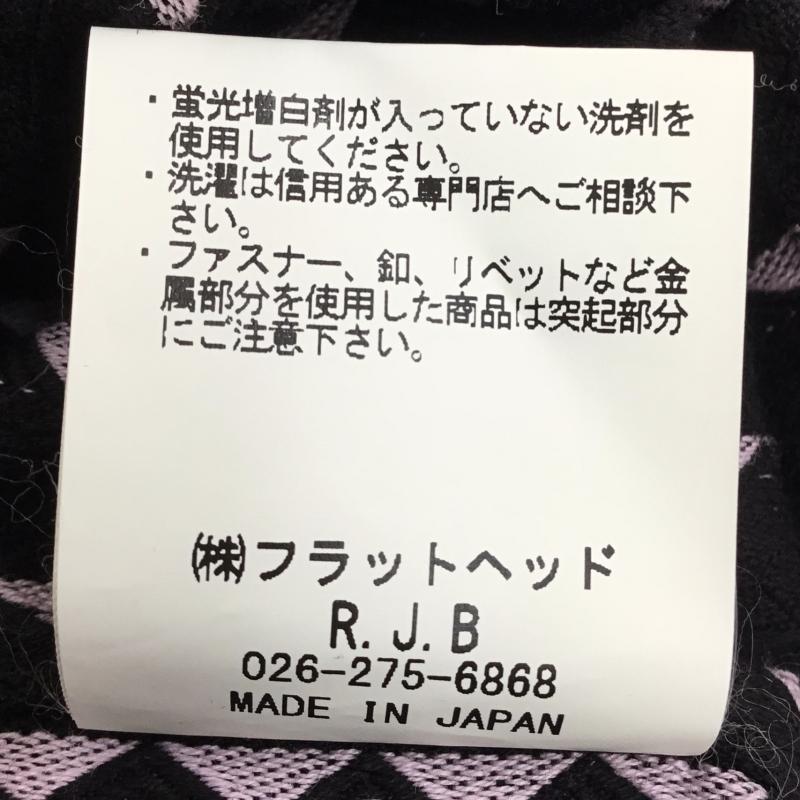 アールジェイビー R.J.B シャツ、ブラウス 長袖 36 総柄 黒 / ブラック / X 桃 / ピンク / メンズ USED 古着 中古 10133482