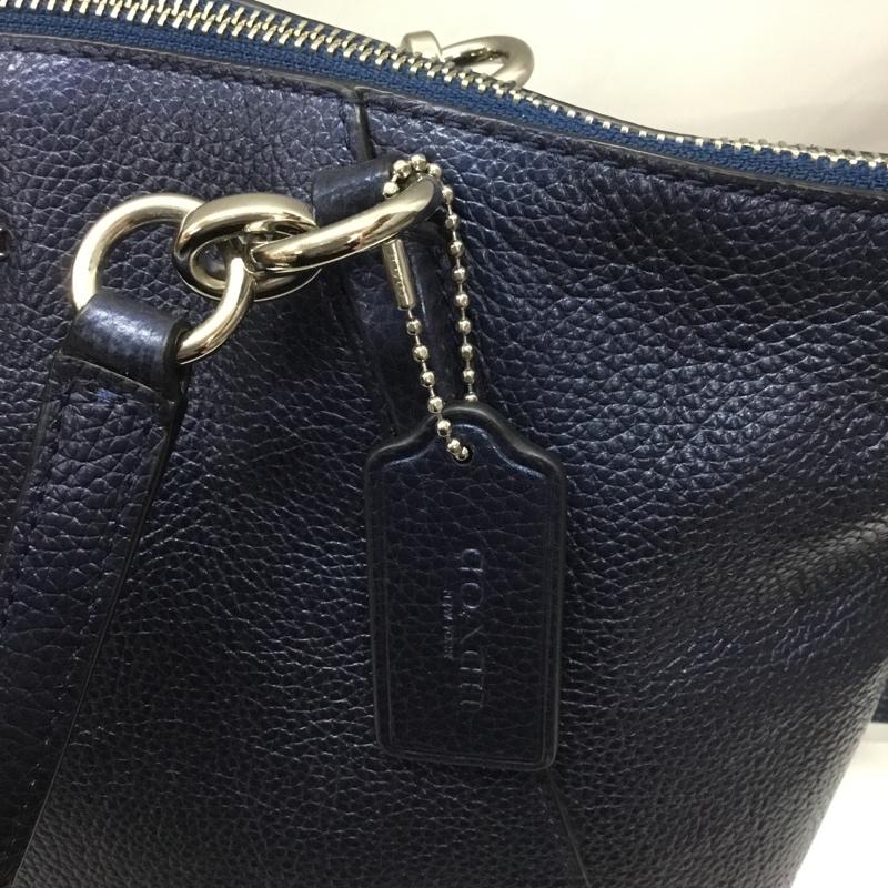 コーチ COACH ハンドバッグ ハンドバッグ F56127 2WAY ショルダー ロゴ、文字 紺 / ネイビー / レディース USED 古着 中古 10107878