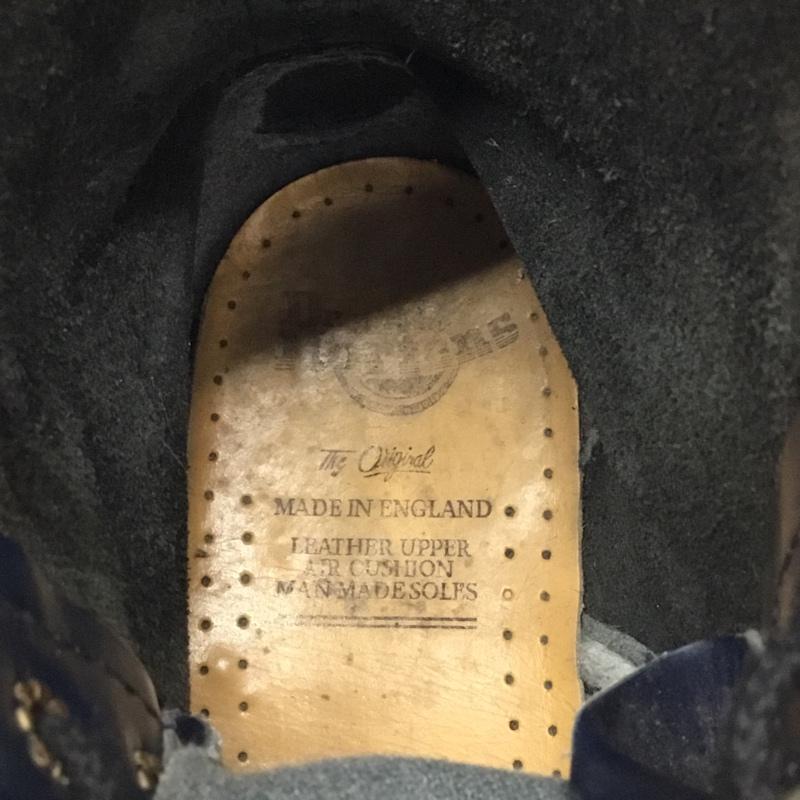 ドクターマーチン Dr.Martens ブーツ ショートブーツ 80年代 イングランド製 レースアップ 8ホール 無地 紺 / ネイビー / レディース USED 古着 中古 10122209