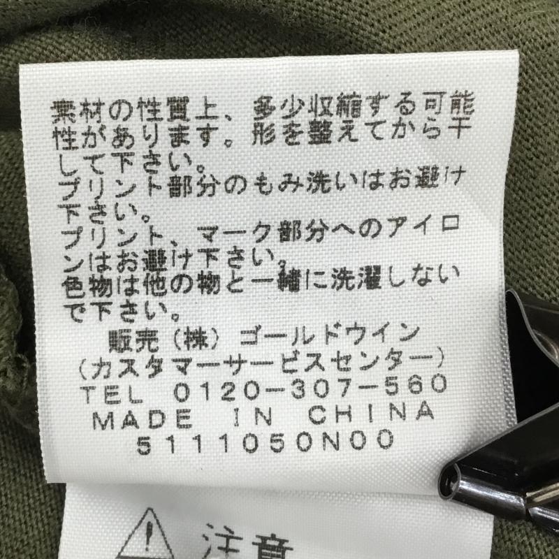 ザノースフェイス THE NORTH FACE Tシャツ 半袖 NTW31615 L プリント X ロゴ、文字 緑 / グリーン / レディース USED 古着 中古 10128109