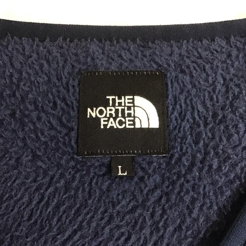 ザノースフェイス THE NORTH FACE ジャケット、上着 ジャンパー、ブルゾン NA61551 バーサミッドジップカーディガン フリースジャケット ジップアップジャケット LL ロゴ、文字 紺 / ネイビー / メンズ USED 古着 中古 10107120