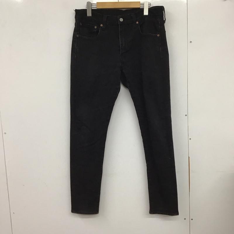 リーバイストラウスアンドコー Levi Strauss & co. パンツ デニム、ジーンズ デニムパンツ スリムパンツ カジュアルパンツ ストレッチパンツ 33インチ 無地 黒 / ブラック / メンズ USED 古着 中古 10132322