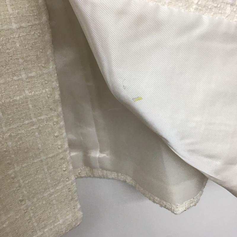 ザラ ZARA ベスト ベスト 2997 220 251 ロング丈 M チェック 白 / ホワイト / レディース USED 古着 中古 10139115