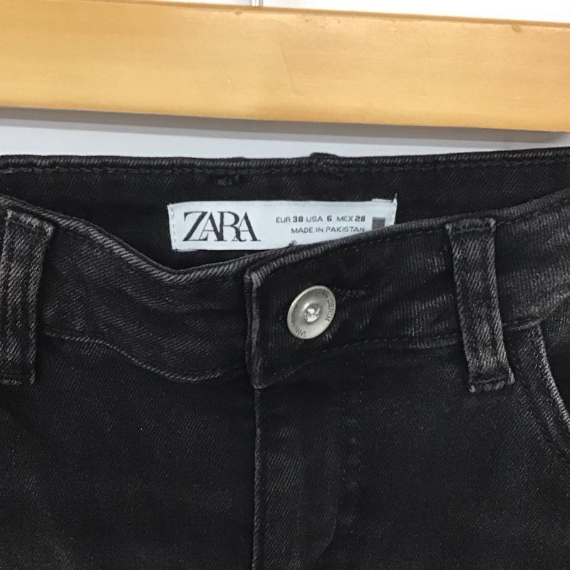 ザラ ZARA パンツ デニム、ジーンズ 38 無地 黒 / ブラック / レディース USED 古着 中古 10137884