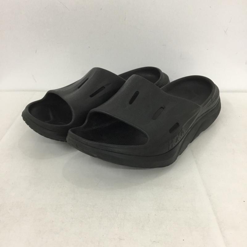 ホカ HOKA サンダル サンダル リカバリーサンダル M11 ロゴ、文字 黒 / ブラック / メンズ USED 古着 中古 10139071