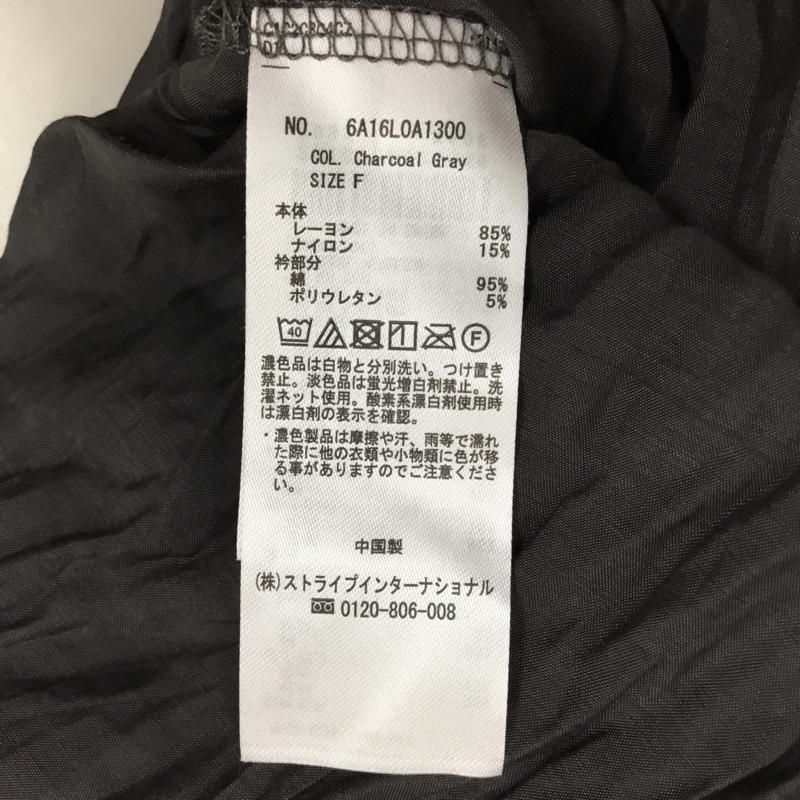ショコラ フィネ ローブ chocol raffine robe カットソー 半袖 6a16l0a1300 エアリートップス 半袖かっとそー カジュアルシャツ FREE 無地 黒 / ブラック / レディース USED 古着 中古 10113388