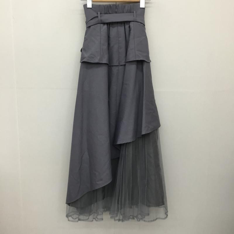 ダズリン dazzlin スカート ロングスカート M 無地 灰 / グレー / レディース USED 古着 中古 10134729