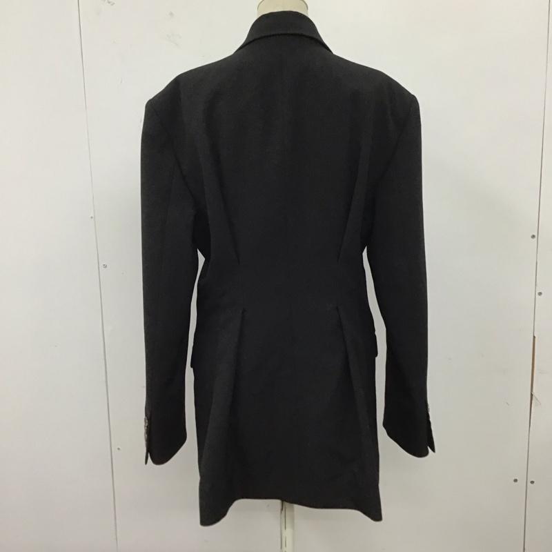 ムルーア MURUA ジャケット、上着 ジャケット、ブレザー 012450100101-01 シェイプウエストオーバージャケット タグ付き FREE 無地 黒 / ブラック / レディース USED 古着 中古 10123202